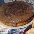 Bizcocho de platano con cobertura de chocolate