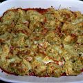 Galets rellenos de verduras y jamón