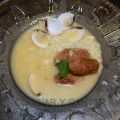 SOPA DE PESCADO Y MARISCO CON HUEVOS TONTOS