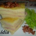 PUDIN DE JAMÓN Y QUESO CON BEICON CRUJIENTE