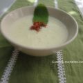 Sopa de melón con polvo de jamón
