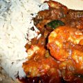 Tajine de gambas con okras