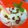 SORBETE DE LIMON CON BIRUTAS DE DULCE DE LECHE