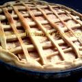 Pastel de manzanas y cerezas