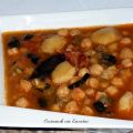 Potaje de garbanzos con verduras