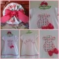 ❁Vestido decorado y flor a juego !!!❁