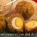 Huevos Escoceses con Alioli de Fresas