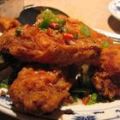 Salsa de tomates con panceta y pollo