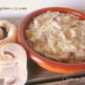 CHAMPIÑONES A LA CREMA CON BACON