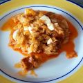 REPOLLO SALTEADO Y CHISTORRA Y HUEVO DURO