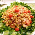 ENSALADA DE GARBANZOS CON ATÚN Y CANÓNIGOS