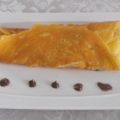 Filloas rellenas de crema pastelera