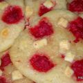 Cookies de chocolate blanco y frambuesa