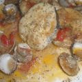 MERLUZA CON  CROQUES ( BERBERECHOS)