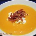 CREMA DE CALABAZA CON JAMON