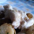 LUBINA CON PATATAS ESPECIADAS AL HORNO