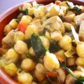 Garbanzos con Espinacas y Champiñones