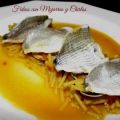 Fideos con Mojarras y Chirlas