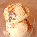 Helado de dulce de leche con heladera