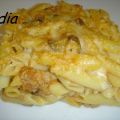 MACARRONES CON CAMAGROCS (TROMPETAS AMARILLAS)