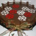 TARTA TRES CHOCOLATES DE NAVIDAD