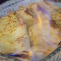 Crepes rellenos flambé