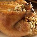 Pollo relleno asado