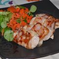 Solomillo a la plancha con bacon