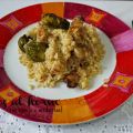 Arroz al horno {con conejo y verduritas}