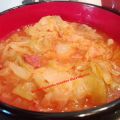 Potaje de repollo con chorizo thermomix