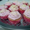 CUP CAKES DE FRAMBUESA Y VAINILLA