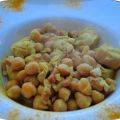 Garbanzos con pollo al curry