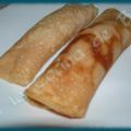 Rollos de tortilla con jamón y queso