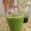 Batido verde de kale (col rizada) y manzana