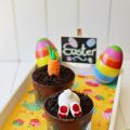 Easter Oreo Brownie dessert pots