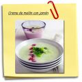 Crema de melón con jamón