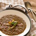 Lentejas con confit de pato