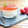 Panacota de queso y fresas (Panna Cotta)