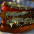 Deliciosos pimientos rellenos de carne picada.