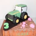 TARTA TRACTOR (para intolerantes al huevo y la[...]