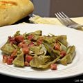 Alcachofas con jamón (microondas).