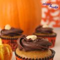 Cupcakes de calabaza, cacahuete y chocolate