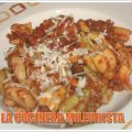 Tulipanes con Champiñones y Carne picada