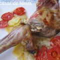 CORDERO AL HORNO CON VERDURAS