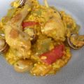 Paella de Arroz y Conejo con Caracoles