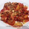 Calabacin con tomate y bonito