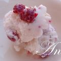 Helado de melón con frambuesas y ayuda urgente