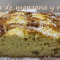 Coca de manzana y nueces