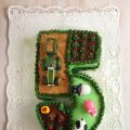 Tarta granja con forma de 5!!