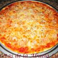 PIZZA DE SALMÓN Y GAMBAS